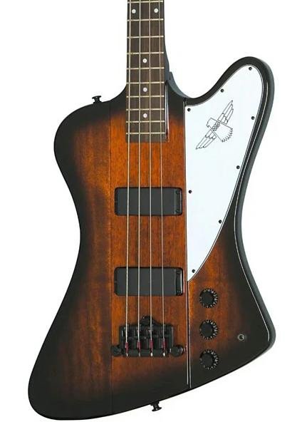 Epiphone Thunderbird Reverse Bass Guitar in Vintage Sunburst, Model EBTBVSBH1