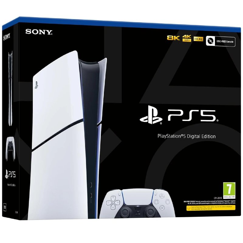 PlayStation 5 Digital Edition Slim Console - 825 GB Storage