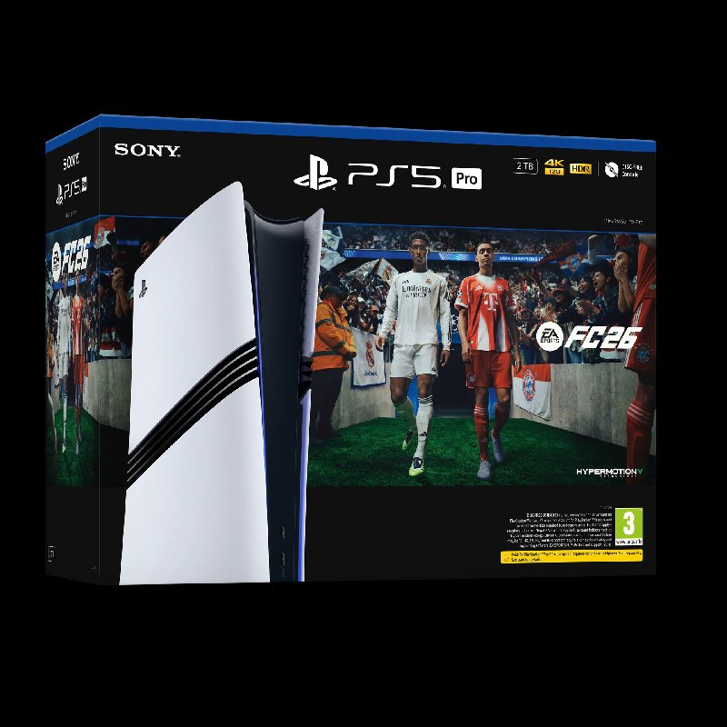 PlayStation 5 Pro Console - 2TB Storage with EA Sports FC 26 Digital Game Bundle