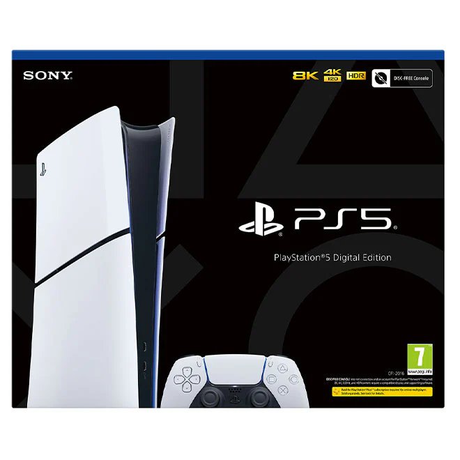 Sony PlayStation 5 Digital Edition Slim Console - 1TB SSD, All-Digital