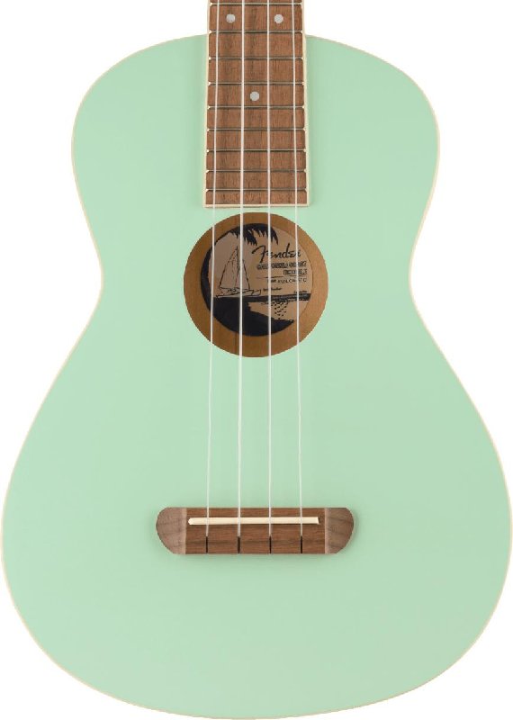 Fender Avalon Tenor Ukulele with Walnut Fingerboard in Surf Green
