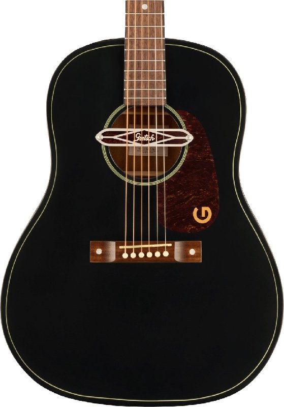 Gretsch Jim Dandy Deltoluxe Dreadnought Acoustic-electric Guitar in Black