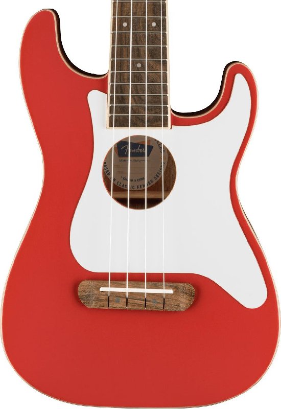 Fender FSR Fullerton Stratocaster Ukulele, Fiesta Red