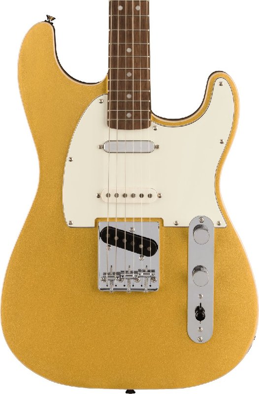 Squier Paranormal Custom Nashville Stratocaster Electric Guitar in Aztec Gold