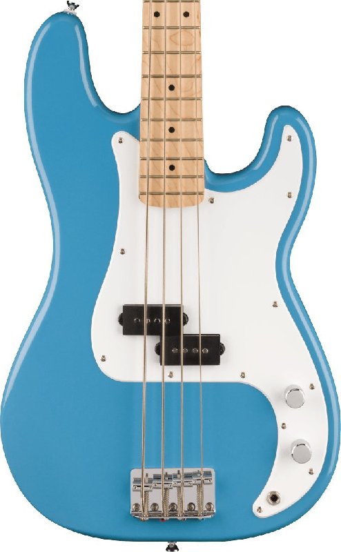 Squier Sonic Precision Bass, Maple Fingerboard, White Pickguard, California Blue