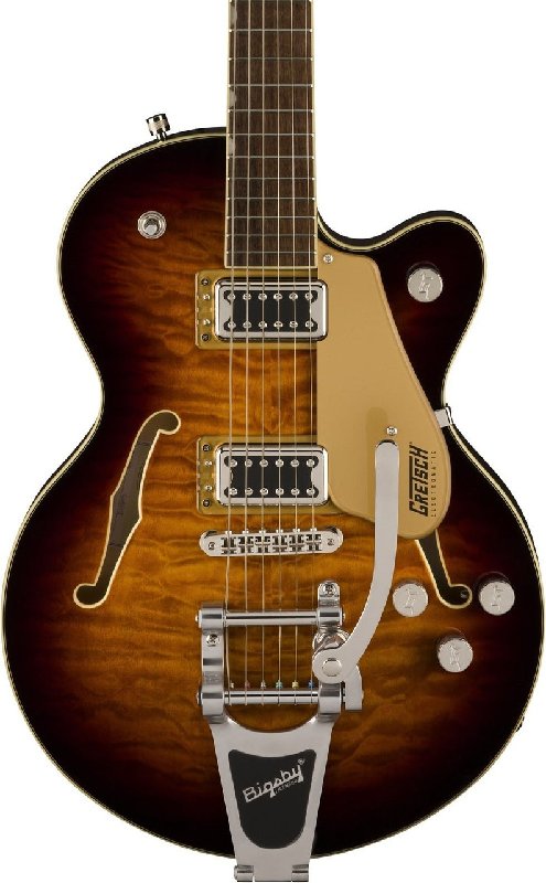 Gretsch G5655T QM Electromatic Center Block Jr. Single Cut Semi-Hollow Electric Guitar in Sweet Tea