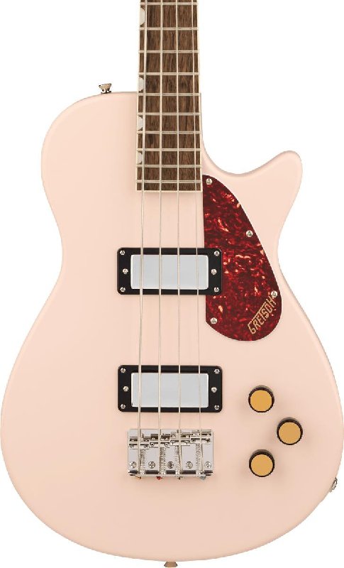 Gretsch Streamliner Jet Club Single-Cut Bass Guitar in Shell Pink