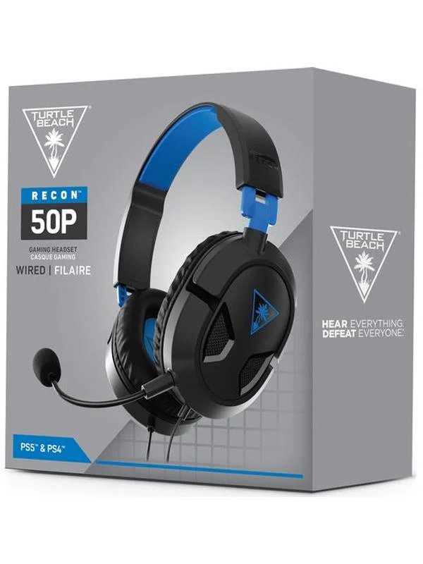 Turtle Beach Ear Force Recon 50P Wired Gaming Headset - Black/Blue