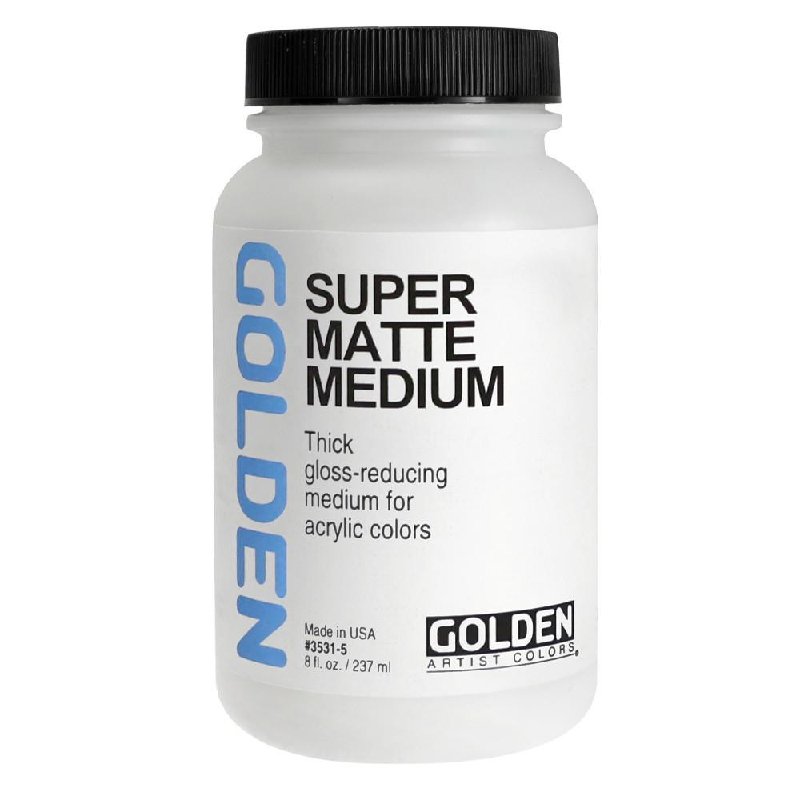 Golden Super Matte Medium Pourable Acrylic Medium, 237ml Jar