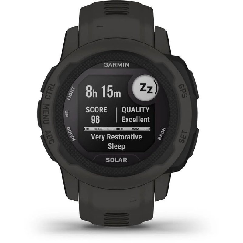 Garmin Instinct 2S Solar Smartwatch in Graphite Black