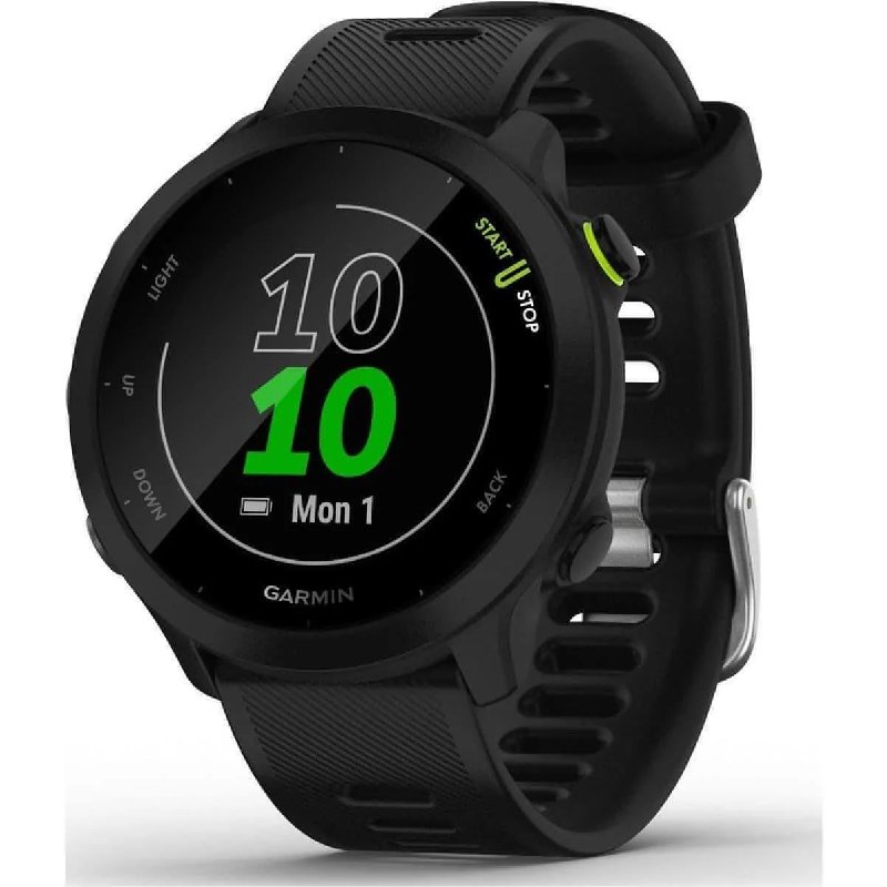 Garmin Forerunner 55 GPS Running Smartwatch with Heart Rate Monitor - Black