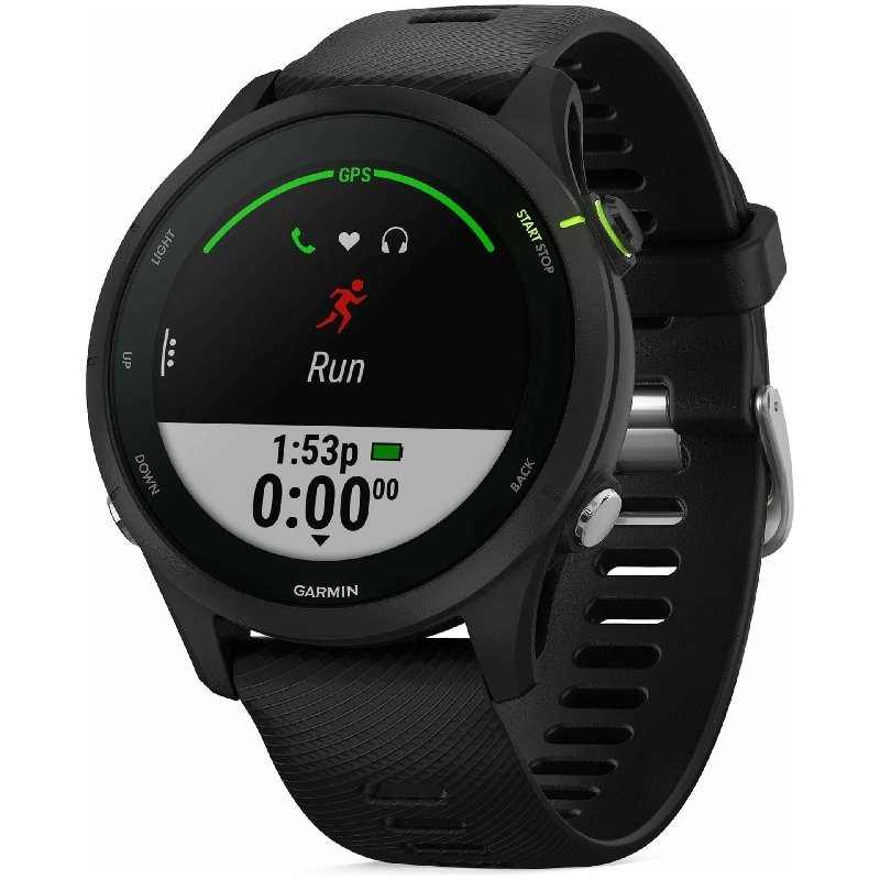 Garmin Forerunner 255 Music GPS Smartwatch with HRM - Black, 46mm