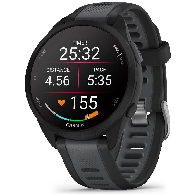Garmin Forerunner 165 GPS Running Smartwatch with Heart Rate Monitor - Black