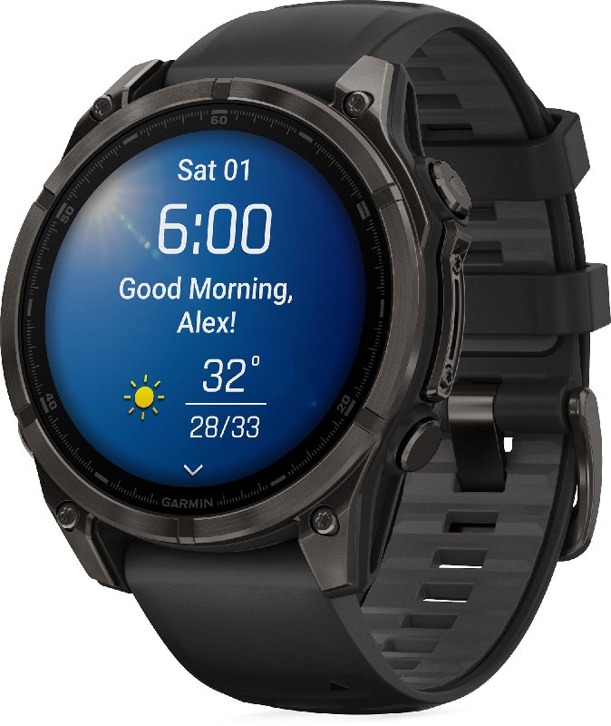 Garmin Fenix 8 47mm Carbon Grey Titanium Smartwatch