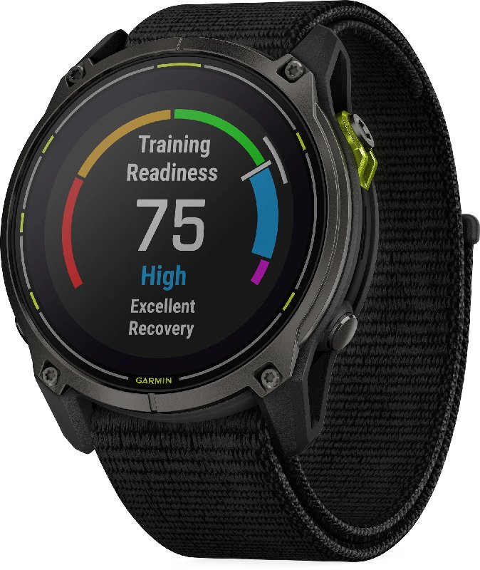 Garmin Enduro 3 DLC Titanium GPS Watch with Solar Charging - Black