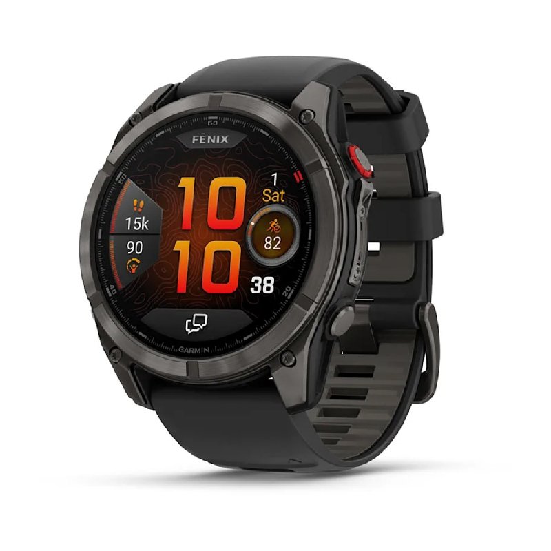 Garmin Fēnix 8 Pro 51mm AMOLED Carbon Grey DLC Titanium & Grey Silicone Smartwatch