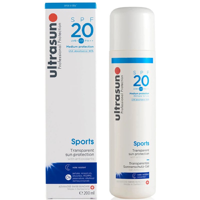 Ultrasun SPF 20 Sports Gel 200ml