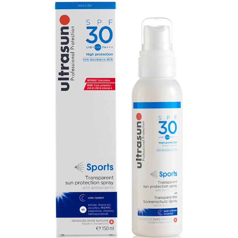 Ultrasun Clear Spray SPF 30 Sports Formula 150ml