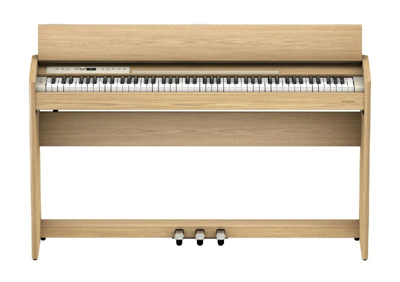 Roland F701 Digital Piano in Light Oak with Stand and Bench