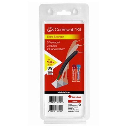 VisibleDust EZ CurVswab Extra Strength 1.3x Sensor Cleaning Kit with Vdust Plus Solution
