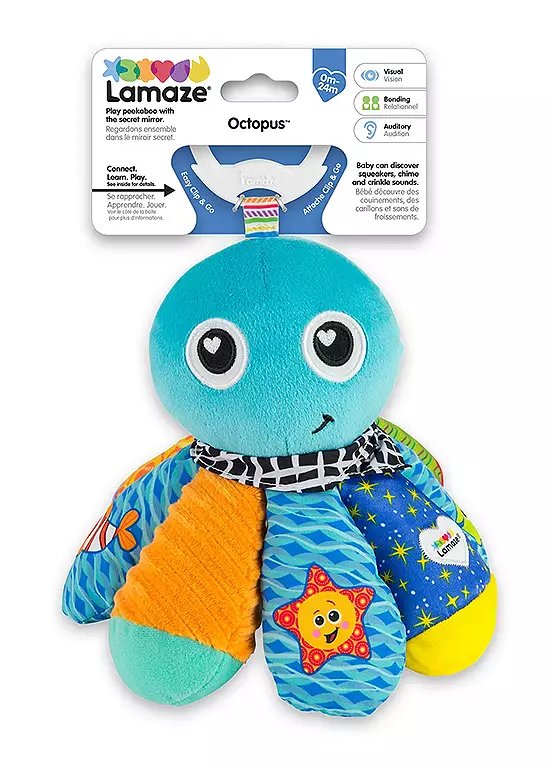 Lamaze Salty Sam Clip & Go Activity Toy with Mirror and Textures