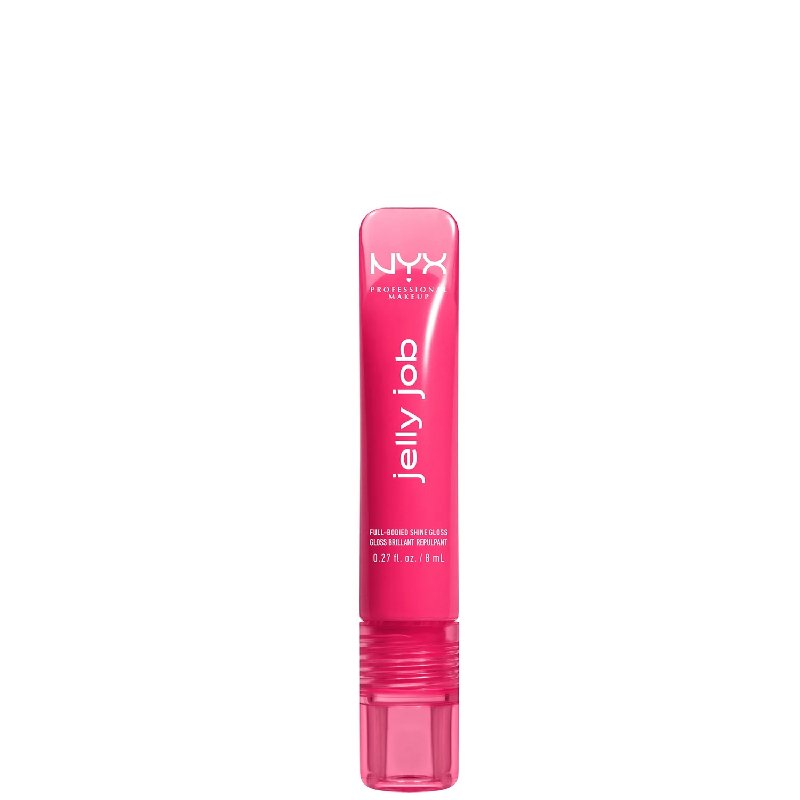 NYX Professional Makeup Jelly Job, Full-Bodied Shine Gloss, Lip-Smoothing Shine (Various Shades)