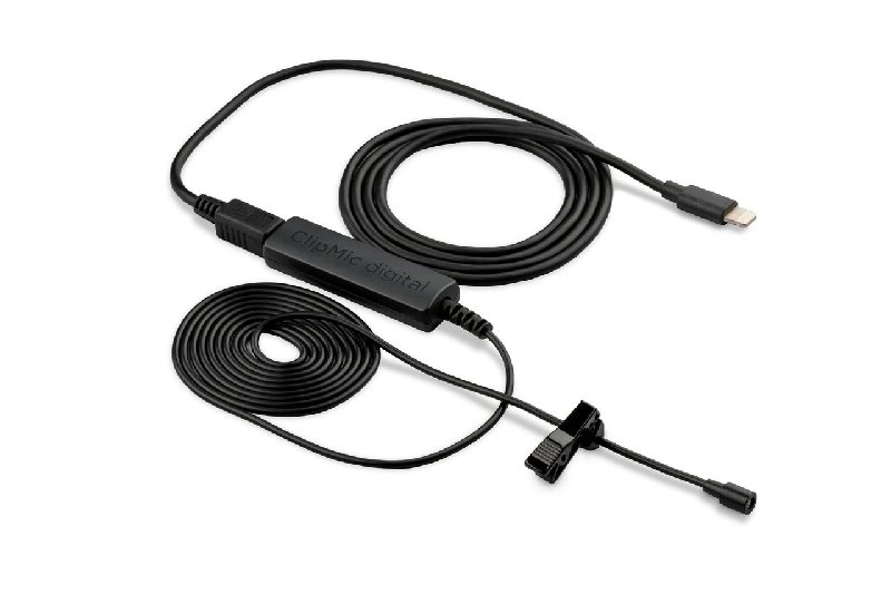 Apogee ClipMic Digital 2 Wired Lavalier Microphone with Lightning, USB-C & USB-A Cables