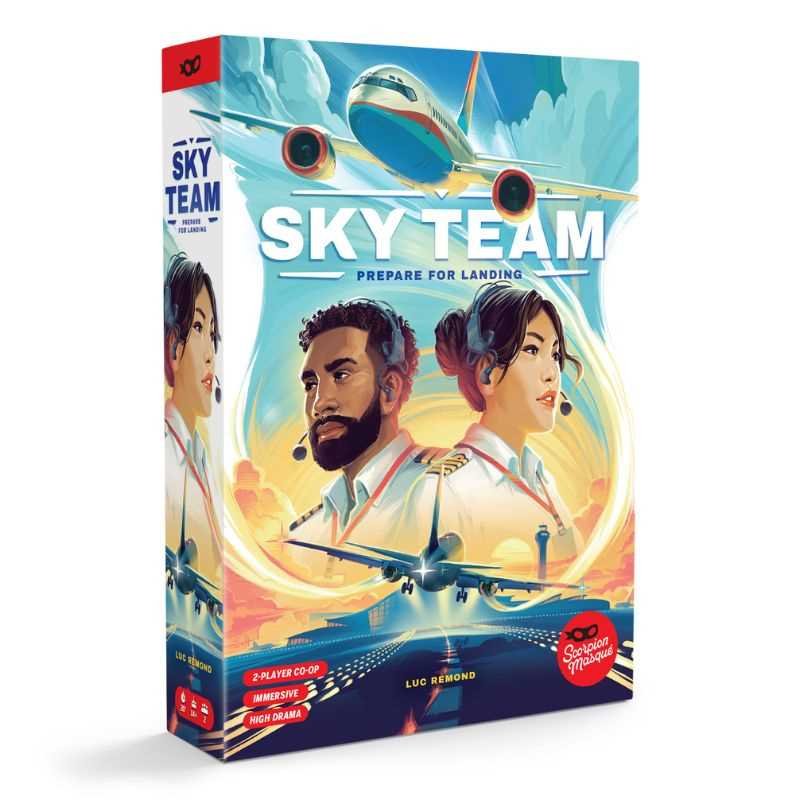 Coiled Spring Sky Team Two-Player Co-operative Board Game