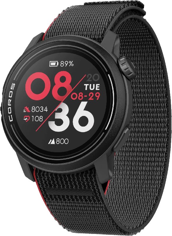 COROS PACE 3 GPS Watch with Premium Nylon Strap in Ink Black