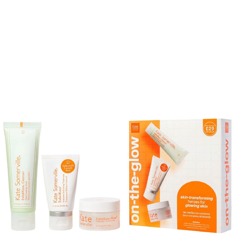 Kate Somerville ExfoliKate on The Glow Kit with 15ml Treatment, 50ml Cleanser & 15ml Moisturiser