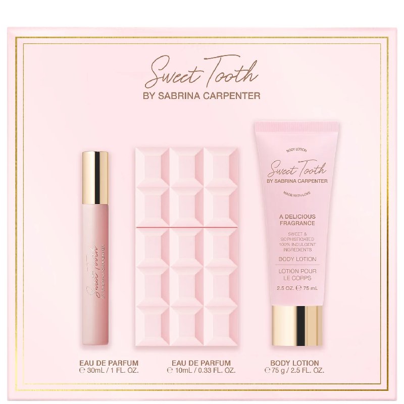 Sabrina Carpenter Sweet Tooth Eau de Parfum Gift Set with 30ml & 10ml Sprays and 75ml Body Lotion