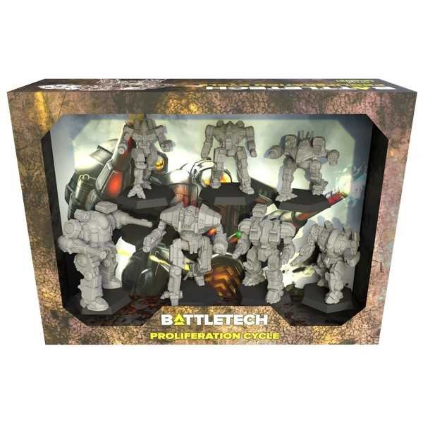 Battletech Proliferation Cycle Boxed Set with 7 Unpainted Miniatures