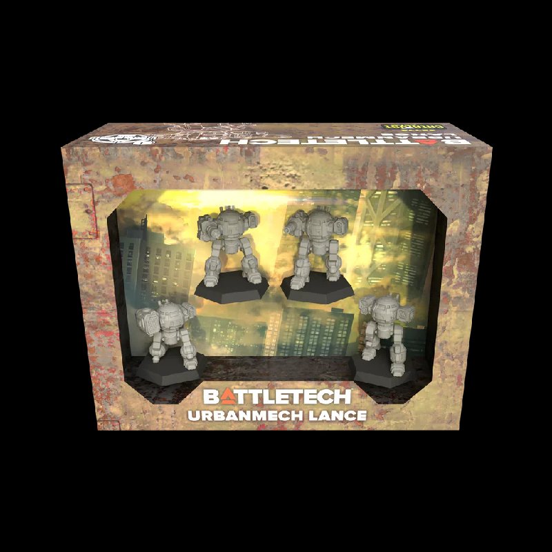 Battletech UrbanMech Lance Force Pack with 4 Unpainted Miniatures