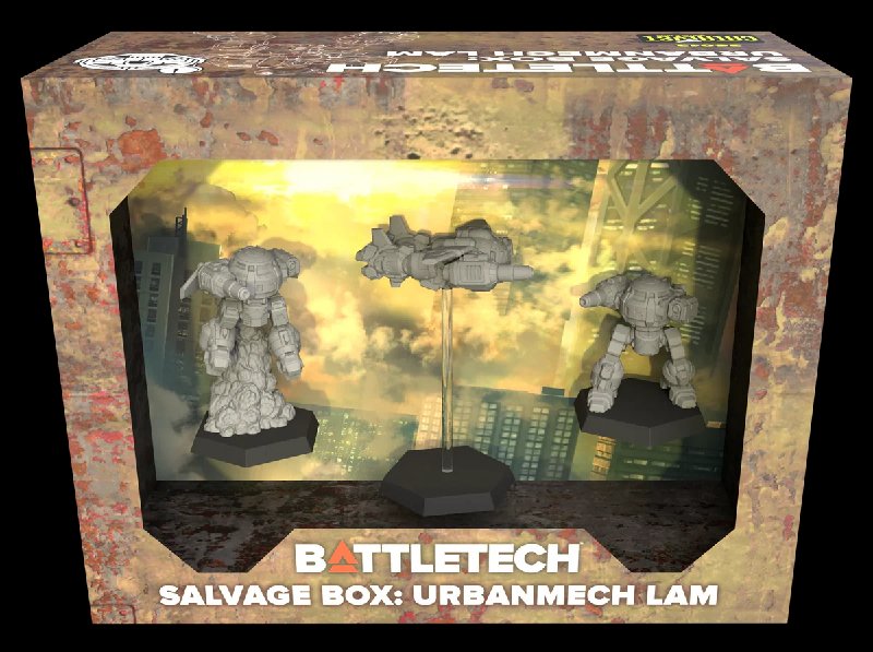 Battletech Salvage Box: UrbanMech LAM Land-Air Mech Miniature