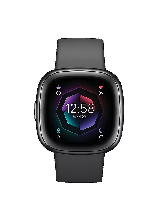 Fitbit Sense 2 Smart Watch in Shadow Grey/Graphite with 6+ Day Battery