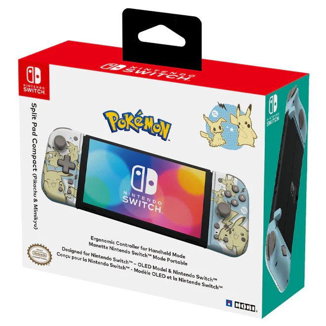 HORI Split Pad Compact Pikachu & Mimikyu Controller for Nintendo Switch