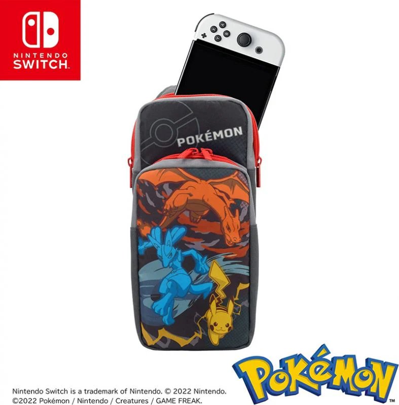 HORI Switch Adventure Pack - Charizard, Lucario & Pikachu Design