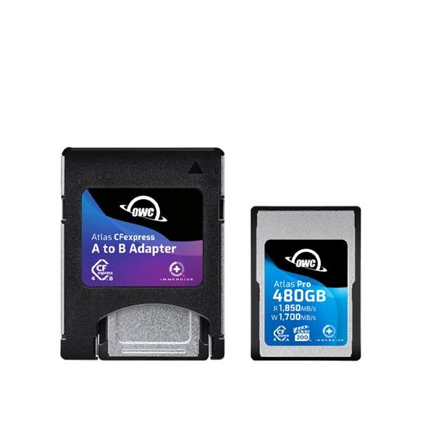 OWC Atlas Pro CFexpress Type A 480GB Memory Card with CFX A to B Adapter