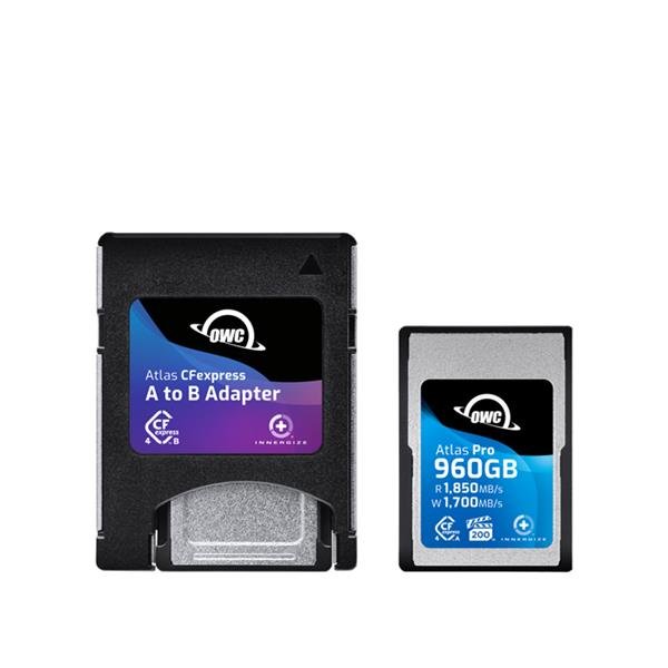 OWC Atlas Pro CFexpress Type A 960GB Memory Card with CFX A to B Adapter