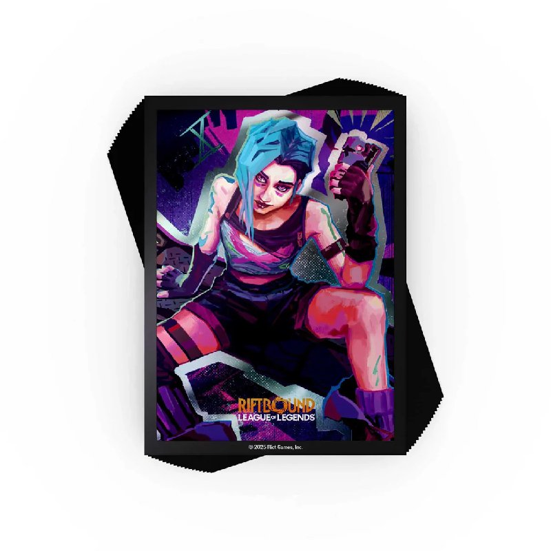 Riftbound: League of Legends TCG - Origins Jinx Art Card Sleeves (Pack of 100)