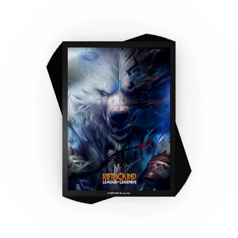 Riftbound League of Legends TCG Origins Volibear Art Sleeves Pack of 100