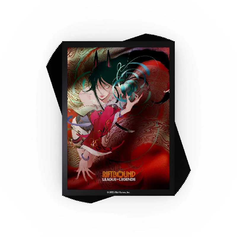 Riftbound League of Legends TCG Origins Ahri Art Sleeves (Pack of 100)