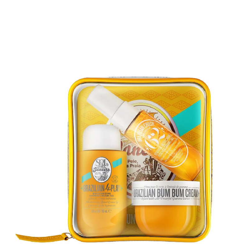 Sol De Janeiro Brazilian Summer Jet Set Gift Set with Bum Bum Cream 50ml, Shower Gel 90ml & Fragrance Mist 30ml