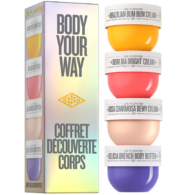 Sol de Janeiro Body Your Way Body Cream Set, 4 x 25ml Travel Sizes