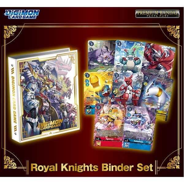 Digimon Card Game Royal Knights Binder Set PB-13 with 9-Pocket Binder and 8 Cards