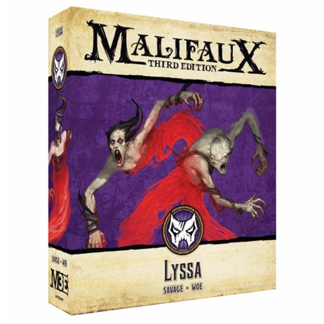 Malifaux 3rd Edition Neverborn Lyssa Box - 3 Plastic Models, Stat Cards & Bases