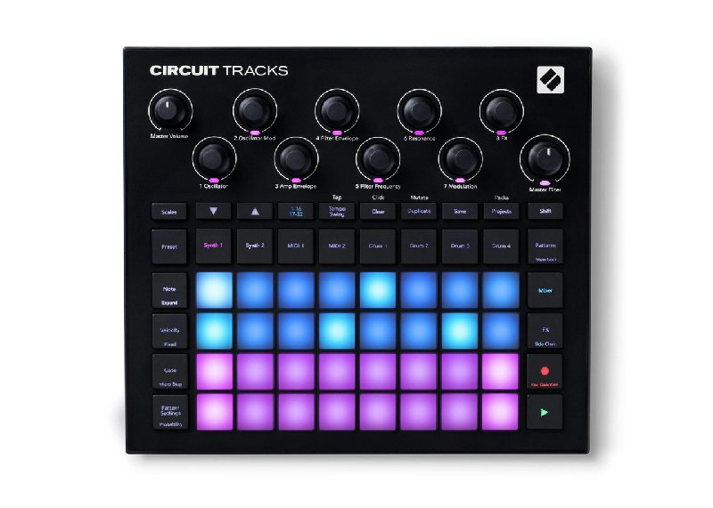 Novation Circuit Tracks Groovebox with 2 Synth Tracks and 4 Drum Tracks