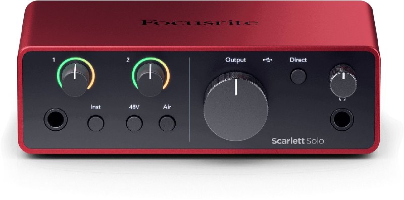 Focusrite Scarlett Solo 4th Gen USB Audio Interface with Sennheiser HD 560S Headphones