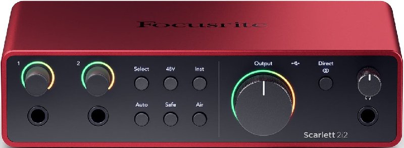 Focusrite Scarlett 2i2 4th Gen Audio Interface