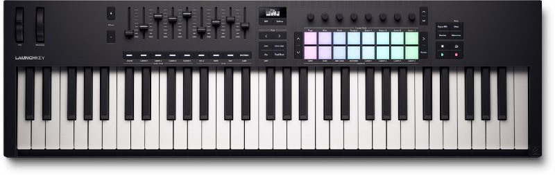 Novation Launchkey MK4 61-Key MIDI Keyboard & Controller with Semi-Weighted Keys